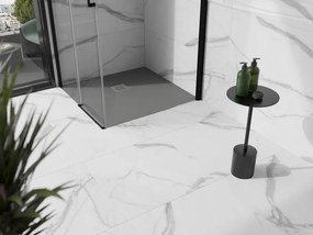 Mexen Stone+, štvorcová vanička z minerálneho kompozitu 100 x 100 cm, šedá-betónová, 44611010