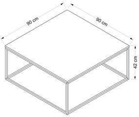 Konferenčný stolík Loni Anthracite