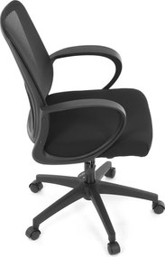 Kancelárska otočná stolička NERO — látka, čierna