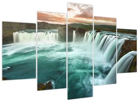 Obraz - Vodopády (150x105 cm)