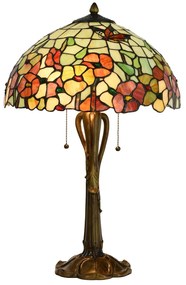 Stolná lampa Tiffany Esmée - Ø 40 * 63 cm E27 / 2 * 60W