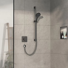 Hansgrohe ShowerSelect Comfort Q - Termostat pod omietku pre 1 spotrebič, kartáčovaný čierny chróm 15581340