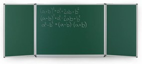 Roztváracia zelená keramická tabuľa pre popis kriedou, magnetická, 3600 x 1200 mm