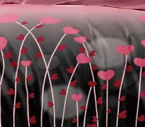 Obliečky LIVERA HEARTS PINK 7-dielna sada 140x200 cm