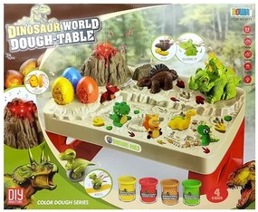 LEAN TOYS Plastelína - stôl s dinosaurami