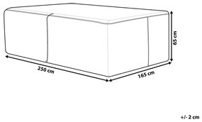 Ochranná plachta k nábytku SANO 250 x 165 x 65 cm CHUVA Beliani
