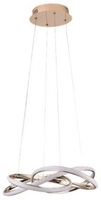 LED Stmievateľný luster na lanku LED/65W/230V 3000-6500K zlatá + diaľkové ovládanie