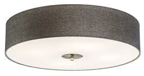 Rustikálne stropné svietidlo sivé 50 cm - Drum Jute