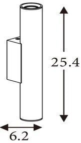 Searchlight 28125GO - LED Nástenné svietidlo BEACON 2xGU10/10W/230V zlaté