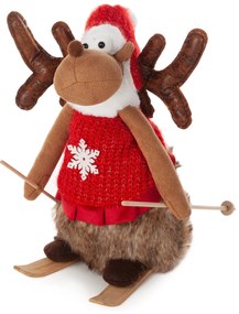 VIANOČNÁ FIGÚRKA REINDEER 37 CM VIACFAREBNÁ