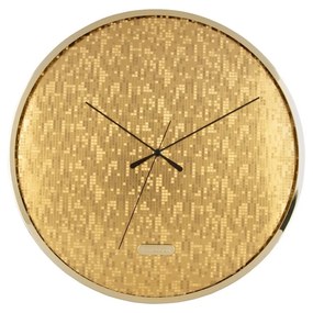 Dizajnové nástenné hodiny Karlsson 6005GD zlaté,priemer 40 cm