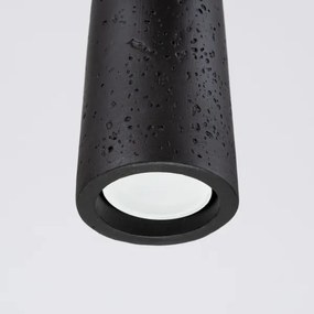 Sollux SL.1355 - Luster na lanku ELECTRA 1xGU10/10W/230V betón/čierna