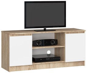 TV stolík Darian (dub sonoma + biela). Akcia -21%. Vlastná spoľahlivá doprava až k Vám domov. 1068675