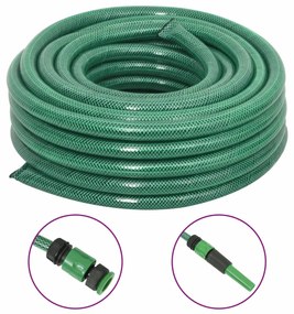 Záhradná hadica so sadou armatúr, zelená 0,75" 30 m, PVC 154382