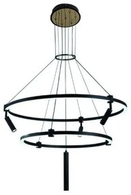 LED Stmievateľný luster na lanku LED/140W/230V 3000-6500K + diaľkové ovládanie