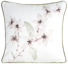 EUROFIRANY DEKORAČNÁ OBLIEČKA NA VANKÚŠ PREMIUM BIANCA 45X45 CM KVETY