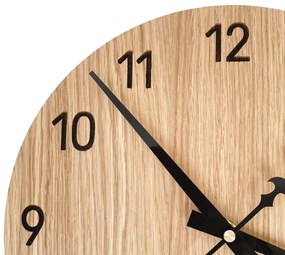 Ručne vyrábané dubové hodiny – tichý chod a moderný dizajn I SENTOP FB-MAS002-A