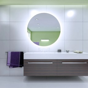 LED zrkadlo okrúhle Romantico ⌀60cm studená biela - diaľkový ovládač Farba diaľkového ovládača: Biela