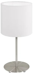 Eglo 54744 - Stolná lampa ANADIA 1xE14/40W/230V biela/matný chróm