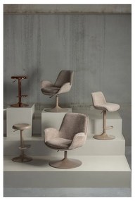 Béžové kreslo s nastaviteľnou výškou sedadla Marten – WOOOD