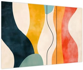 Obraz - Minimalistická farebná ilustrácia II. (90x60 cm)