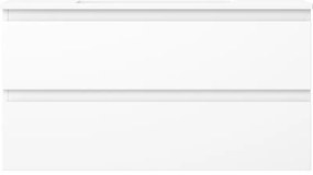 Mexen Orio, kúpeľňová skrinka 90 cm s umývadlom Otis, 2 zásuvky, biela matná, 91A10-09047-2-BFF01-W18M01