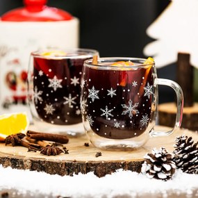 4Home Termo pohár Hot&Cool Snowflake 350 ml, 2 ks