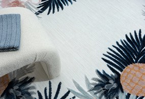 My Flair, Kusový koberec Daisy weiß – na von aj na doma, 200x300, viacfarebná, chodba / predsieň