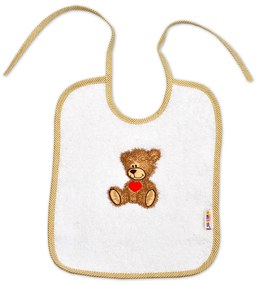 Podbradník MEDVEDÍK Baby Nellys  - biely