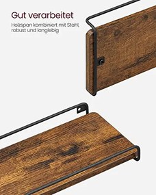 Rohové police, 2ks, industriálne, 1,2x40x29x14cm