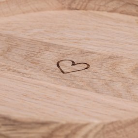 Eulenschnitt Drevený podnos Heart ø 16 cm