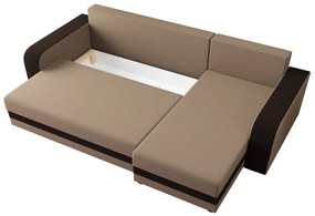 Rohová rozkládacia sedačka MARIKA, 240x90x139 sawana 05/sawana 14