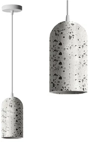 Toolight Toolight, závesná betónová lampa 1xE27 APP996-1CP, biela terrazzo, OSW-07553
