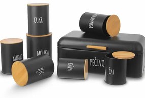 Orion Plechová dóza na hrubú múku BLACK