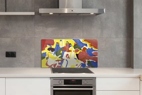 Sklenený obklad do kuchyne Abstraction landscape 120x60 cm