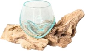 XXXLutz VÁZA, drevo, sklo, 8 cm Ambia Home - Vázy - 0035570006