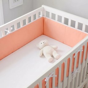 Mantinel do postieľky Dolly marhuľový EMI, 180x40x2 cm