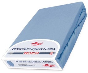 JERSEY PRESTIERADLO PREMIUM 200X220 CM MODRÉ