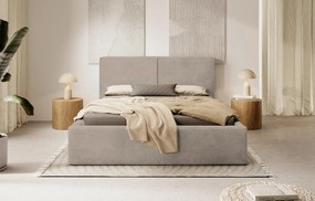 XXXLutz ČALÚNENÁ POSTEĽ, 140/200 cm, svetlohnedá P & B - Online Only spálne - 002029000210