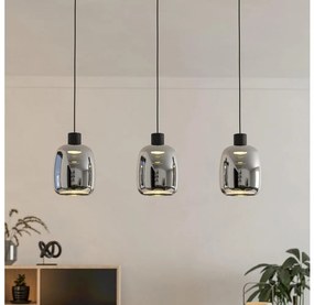 Eglo 901121-LED RGBW Stmievateľný luster na lanku MOLOCHIO-Z 3xLED/3,7W/230V šedá