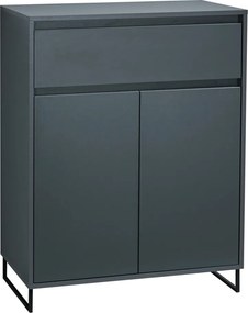Komoda so šuplíkom Cologne, 80 cm, antracitová