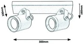 Rabalux ELVA vonkajšie prisadené svietidlo 7930
