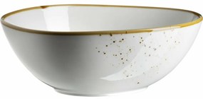 Mäser Oválna miska Pintar White hnedé bodky 22 x 19 cm, L