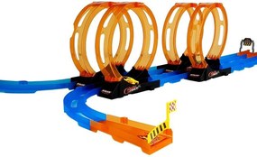LEAN Toys Trať pre autíčka so slučkami