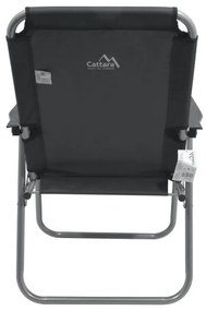 Skladacia kempingová stolička sivá