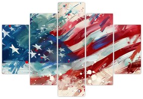 Obraz - Vlajka USA (150x105 cm)