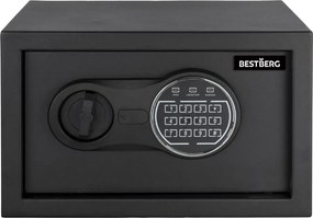 Digitálny trezor BestBerg BBSB-1C / 20 x 31 x 20 cm / čierny