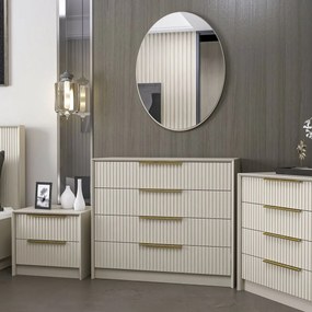 Komoda so zrkadlom Kale Beige