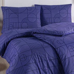 BedTex Bavlnené obliečky Geo Future Dusk, 140 x 200 cm, 70 x 90 cm, 140 x 200 cm, 70 x 90 cm