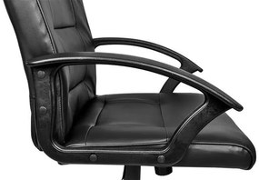 ISO Kancelárska stolička EKO koža čierna, 8982